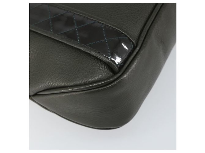 Borsa a Spalla in Pelle Khaki Oro BURBERRY Auth hk3489 D'oro Cachi - vista 16