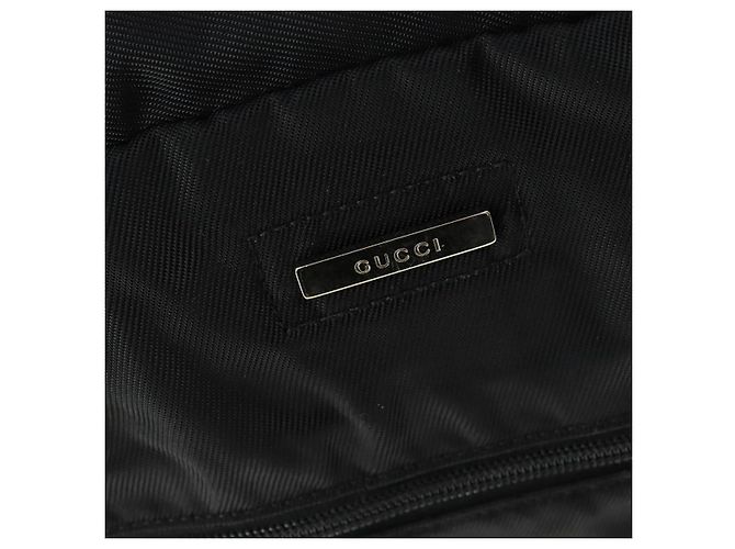 Borsa Boston GUCCI Nylon Nero Argento 012 0389 Auth bs32709 - vista 17