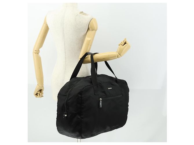 Borsa Boston GUCCI Nylon Nero Argento 012 0389 Auth bs32709 - vista 21