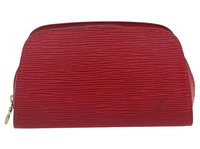 LOUIS VUITTON Pochette Dauphine PM Epi Rosso Castigliano M48447 LV Auth 171867 - vista 13