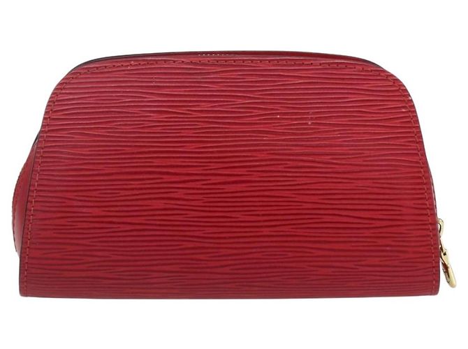 LOUIS VUITTON Pochette Dauphine PM Epi Rosso Castigliano M48447 LV Auth 171867 - vista 2