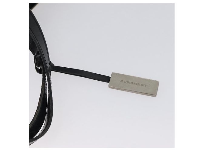 Bolso de mano de PVC beige con estampado Nova Check de BURBERRY Plata Auth 170920 - vista 11