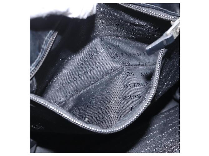 Bolso de mano de PVC beige con estampado Nova Check de BURBERRY Plata Auth 170920 - vista 21