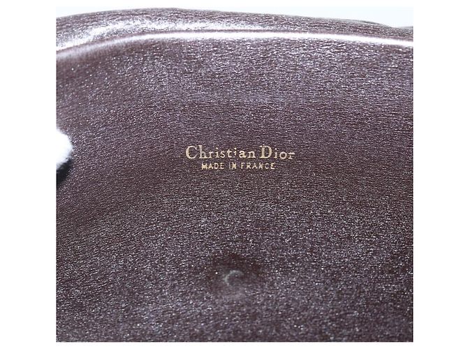Borsa a Spalla in Tela Trotter Christian Dior Beige Oro Auth 170939 - vista 11