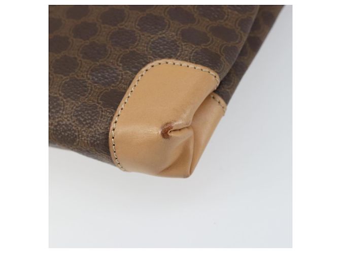 Céline Borsa a mano in tela Macadam CELINE in pelle PVC marrone oro Auth ep13084 D'oro - vista 15