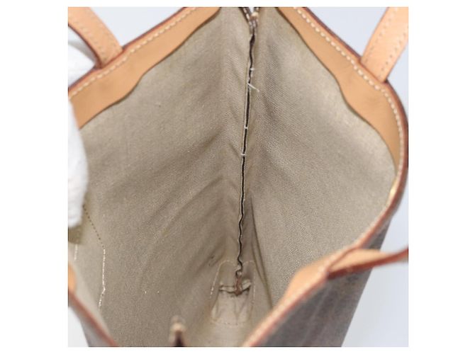 Céline Borsa a mano in tela Macadam CELINE in pelle PVC marrone oro Auth ep13084 D'oro - vista 18