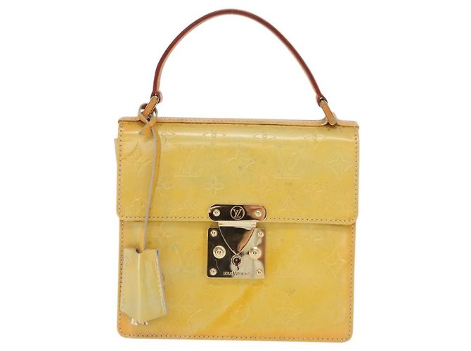 LOUIS VUITTON Borsa a mano Spring street Monogram Vernis Grigio M91029 LV Auth 171927 - vista 13