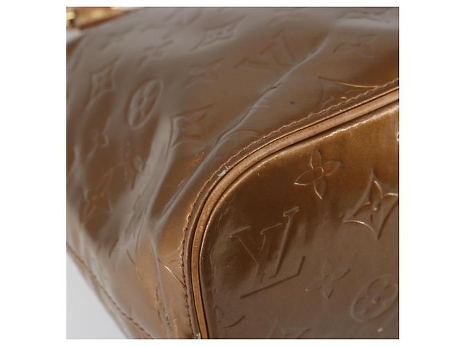 LOUIS VUITTON Borsa a Mano Houston Monogram Vernis Bronzo M91122 LV Auth 171944 - vista 14