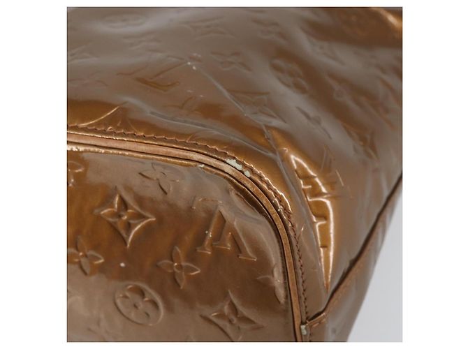 LOUIS VUITTON Borsa a Mano Houston Monogram Vernis Bronzo M91122 LV Auth 171944 - vista 15