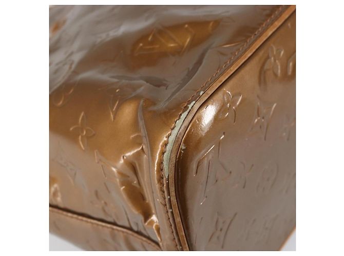 LOUIS VUITTON Borsa a Mano Houston Monogram Vernis Bronzo M91122 LV Auth 171944 - vista 16