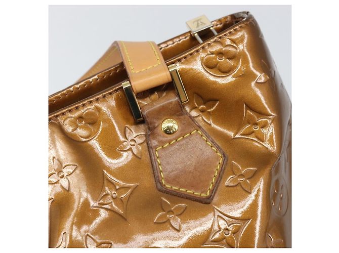 LOUIS VUITTON Borsa a Mano Houston Monogram Vernis Bronzo M91122 LV Auth 171944 - vista 17