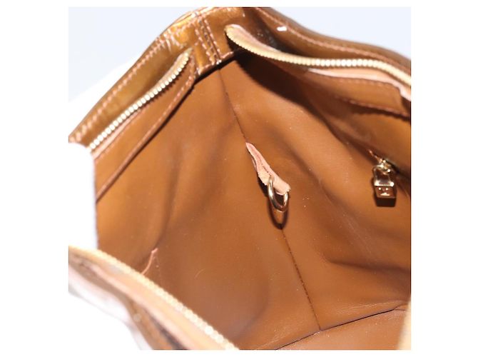 LOUIS VUITTON Borsa a Mano Houston Monogram Vernis Bronzo M91122 LV Auth 171944 - vista 20