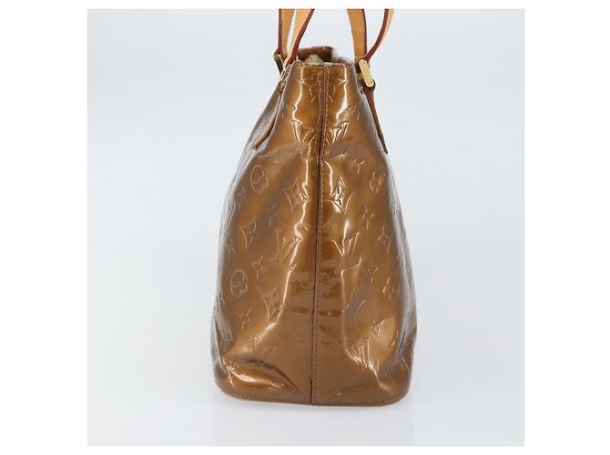 LOUIS VUITTON Borsa a Mano Houston Monogram Vernis Bronzo M91122 LV Auth 171944 - vista 3