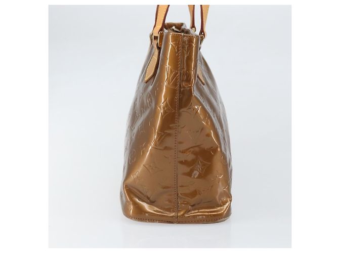 LOUIS VUITTON Borsa a Mano Houston Monogram Vernis Bronzo M91122 LV Auth 171944 - vista 4