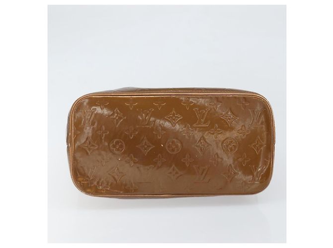 LOUIS VUITTON Borsa a Mano Houston Monogram Vernis Bronzo M91122 LV Auth 171944 - vista 5
