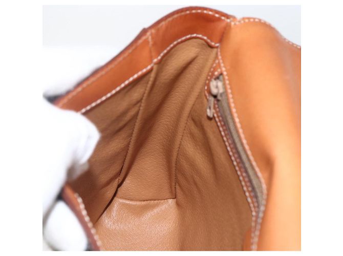 Céline Borsa a Spalla in Tela Macadam CELINE in Pelle PVC Marrone Oro Auth ti3693 D'oro - vista 19
