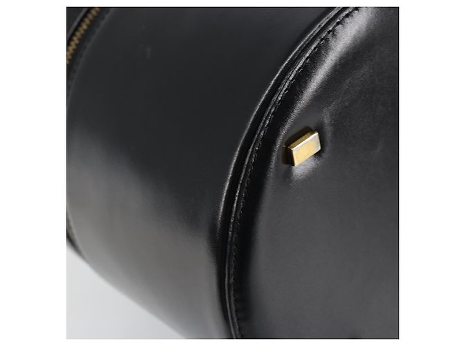Céline Borsa a mano Vanity in pelle nera e oro Auth 169907V Nero D'oro - vista 16