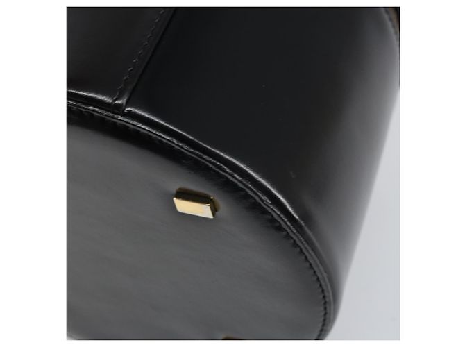 Céline Borsa a mano Vanity in pelle nera e oro Auth 169907V Nero D'oro - vista 17