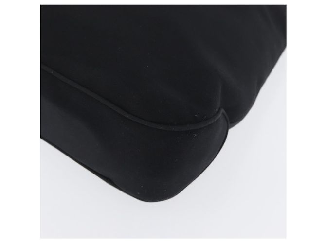 Borsa a Spalla Vala in Nylon Argento Nero Salvatore Ferragamo Auth ka2359 - vista 14