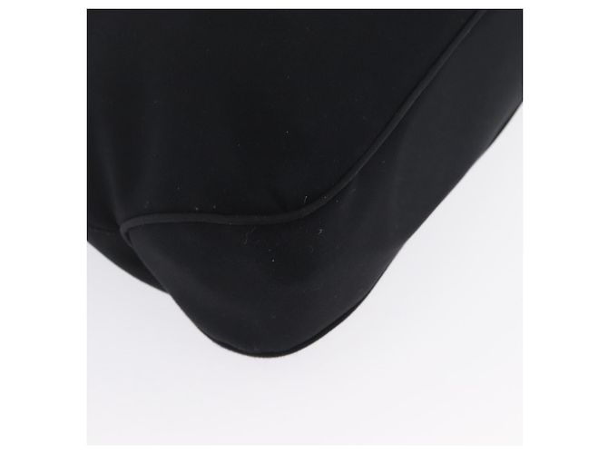 Borsa a Spalla Vala in Nylon Argento Nero Salvatore Ferragamo Auth ka2359 - vista 15
