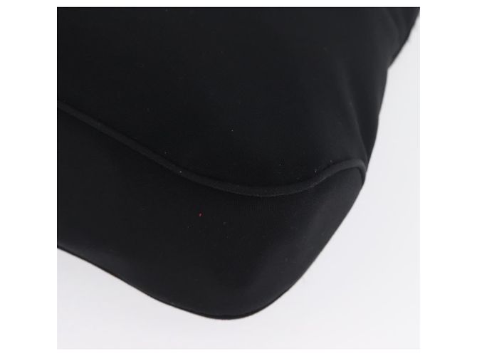 Borsa a Spalla Vala in Nylon Argento Nero Salvatore Ferragamo Auth ka2359 - vista 16