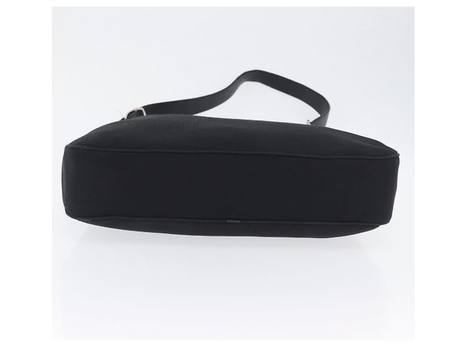 Borsa a Spalla Vala in Nylon Argento Nero Salvatore Ferragamo Auth ka2359 - vista 5