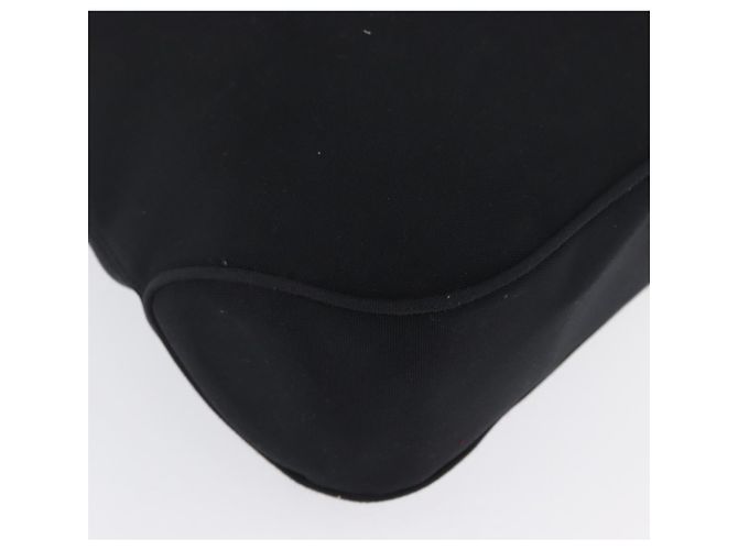 Borsa a Spalla Vala in Nylon Argento Nero Salvatore Ferragamo Auth ka2359 - vista 9
