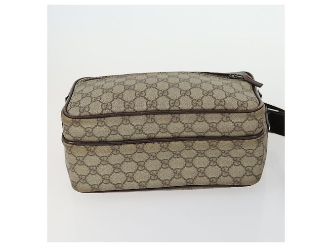 Borsa a spalla Gucci GG Supreme Web Sherry Line PVC 5 Set Beige Rosso Auth BA10584 - Ansicht 20