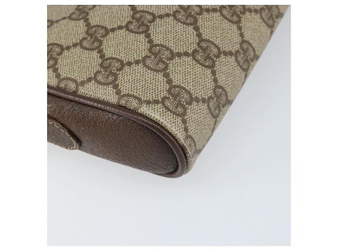 Bolsa Sherry Line GG Supreme Web da GUCCI em PVC bege e dourado 116 02 089 Auth 172071 - vista 17
