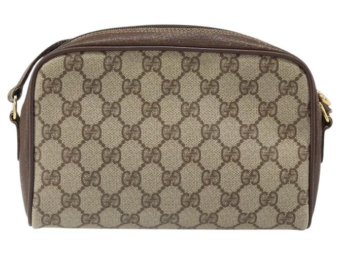 Bolsa Sherry Line GG Supreme Web da GUCCI em PVC bege e dourado 116 02 089 Auth 172071 - vista 2