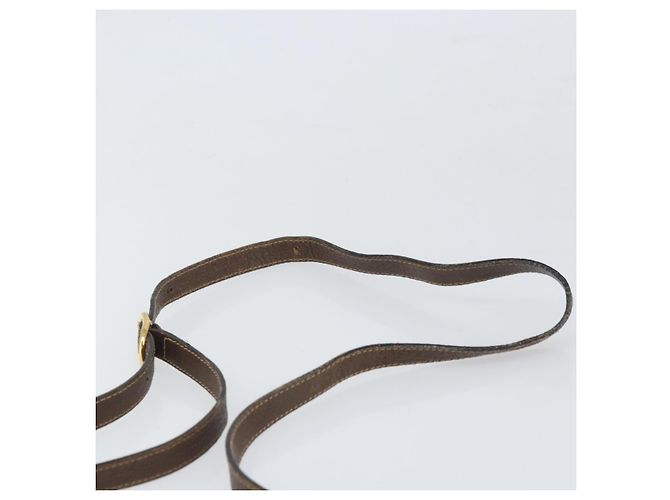 Bolsa Sherry Line GG Supreme Web da GUCCI em PVC bege e dourado 116 02 089 Auth 172071 - vista 8