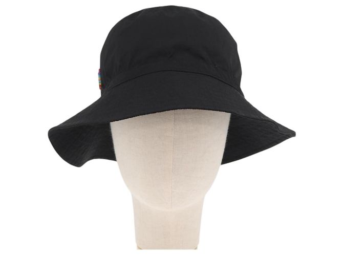 Cappello Bucket Trasformabile LOUIS VUITTON Cappello in Nylon Nero MP2552 LV Auth 171199M - vista 13