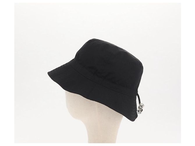 Cappello Bucket Trasformabile LOUIS VUITTON Cappello in Nylon Nero MP2552 LV Auth 171199M - vista 3