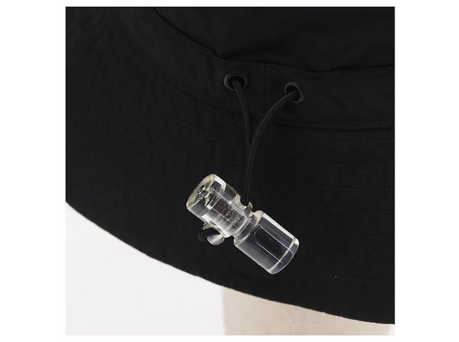 Cappello Bucket Trasformabile LOUIS VUITTON Cappello in Nylon Nero MP2552 LV Auth 171199M - vista 6