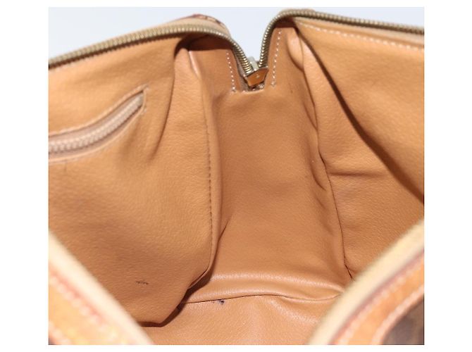 Céline Borsa Boston in tela Macadam CELINE in pelle PVC marrone oro Auth ti3656 D'oro - vista 20