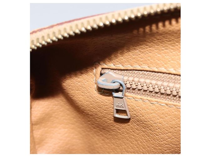 Céline Borsa Boston in tela Macadam CELINE in pelle PVC marrone oro Auth ti3656 D'oro - vista 22