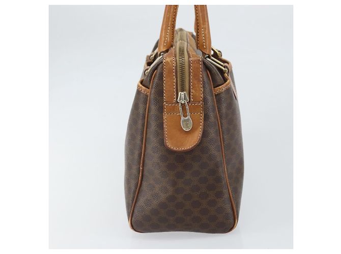 Céline Borsa Boston in tela Macadam CELINE in pelle PVC marrone oro Auth ti3656 D'oro - vista 3