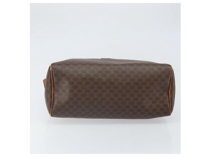 Céline Borsa Boston in tela Macadam CELINE in pelle PVC marrone oro Auth ti3656 D'oro - vista 5