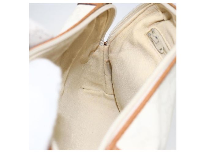 Borsa a Spalla GUCCI GG Plus Supreme PVC Oro Bianco Auth ti3663 D'oro - vista 19