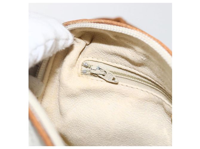 Borsa a Spalla GUCCI GG Plus Supreme PVC Oro Bianco Auth ti3663 D'oro - vista 20