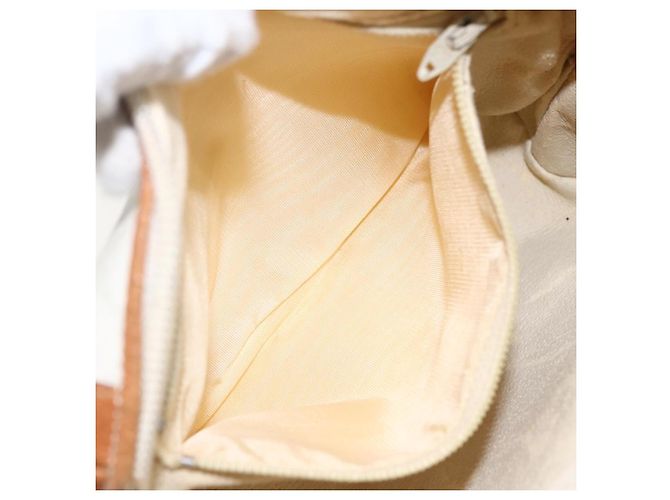 Borsa a Spalla GUCCI GG Plus Supreme PVC Oro Bianco Auth ti3663 D'oro - vista 21