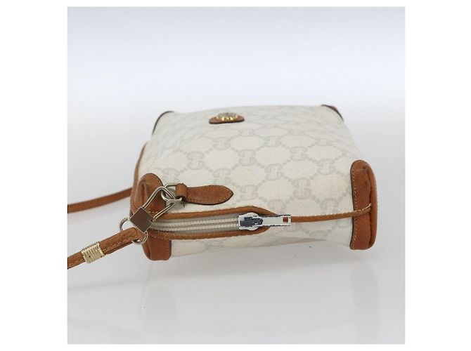 Borsa a Spalla GUCCI GG Plus Supreme PVC Oro Bianco Auth ti3663 D'oro - vista 3