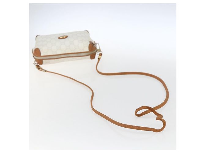 Borsa a Spalla GUCCI GG Plus Supreme PVC Oro Bianco Auth ti3663 D'oro - vista 7