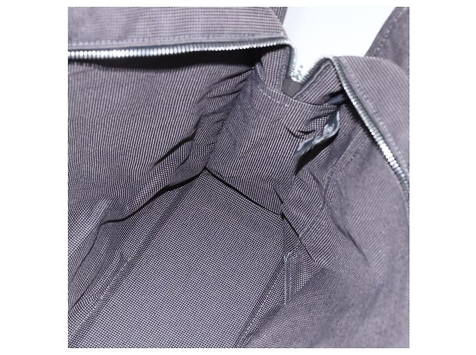 Hermès HERMES Her Line Tote MM Handtasche aus Canvas Grau Silber Authentisch 172058 Braun - Ansicht 17