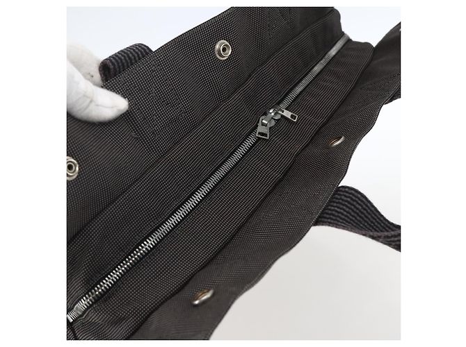 Hermès HERMES Her Line Tote MM Handtasche aus Canvas Grau Silber Authentisch 172058 Braun - Ansicht 6