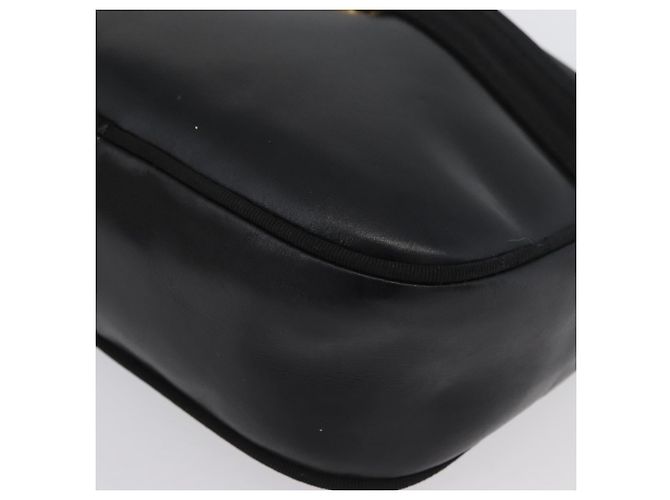 Borsa a Spalla Vala in Pelle Nera e Oro Salvatore Ferragamo Auth BA10794 Nero D'oro - vista 15
