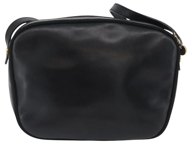 Borsa a Spalla Vala in Pelle Nera e Oro Salvatore Ferragamo Auth BA10794 Nero D'oro - vista 2