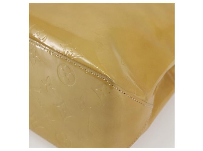 LOUIS VUITTON Monogram Vernis Reade MM Borsa a Mano Beige M91141 LV Auth 171054 - vista 15