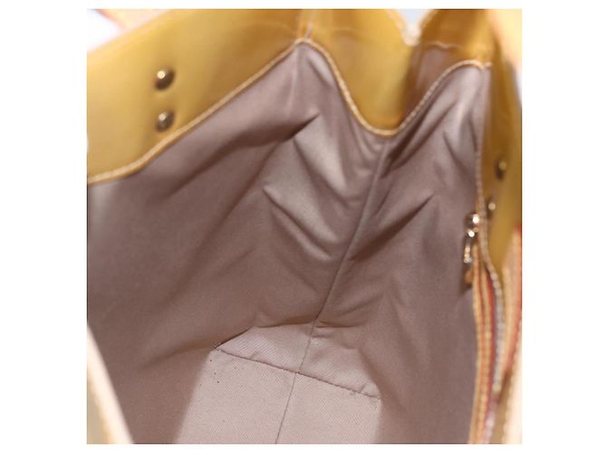 LOUIS VUITTON Monogram Vernis Reade MM Borsa a Mano Beige M91141 LV Auth 171054 - vista 18