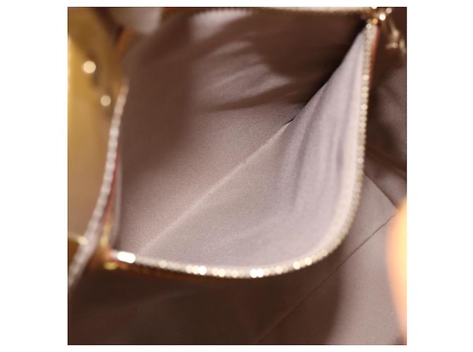 LOUIS VUITTON Monogram Vernis Reade MM Borsa a Mano Beige M91141 LV Auth 171054 - vista 20